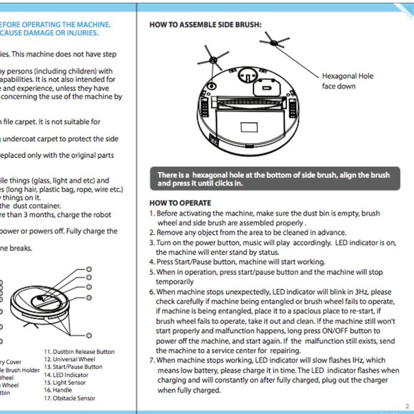 Pyle Pure Clean Smart Robot Vacuum Sweeper Cleaner PUCRC17 - Picture 8 of 10